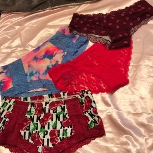 NWOT PINK PANTIES (6/$13)